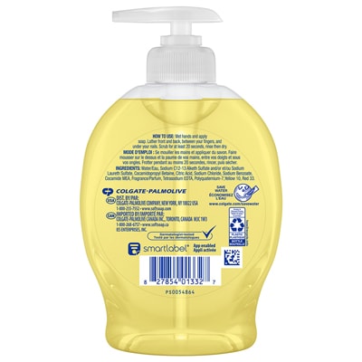Limited Edition Meyer Lemon Scent Liquid Hand Soap back view