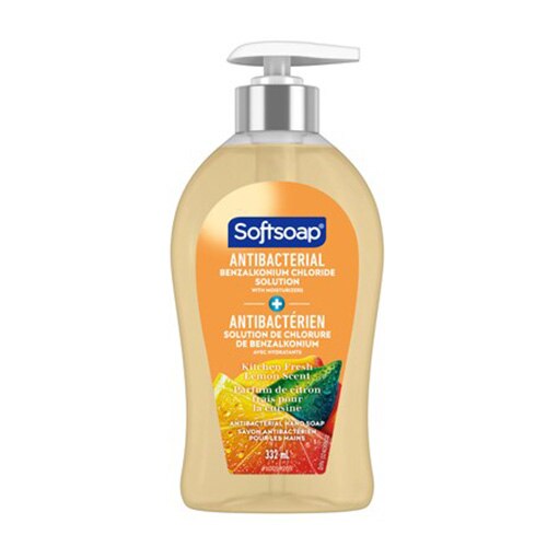 Savon liquide pour les mains Softsoap Antibactérien Parfum de citron frais pour la cuisine