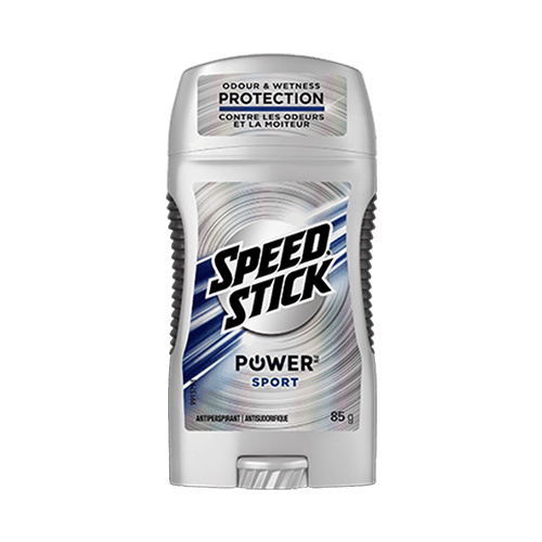 Bâton antisudorifique Speed Stick Power Sport, 85 g, protection contre odeurs et moiteur.