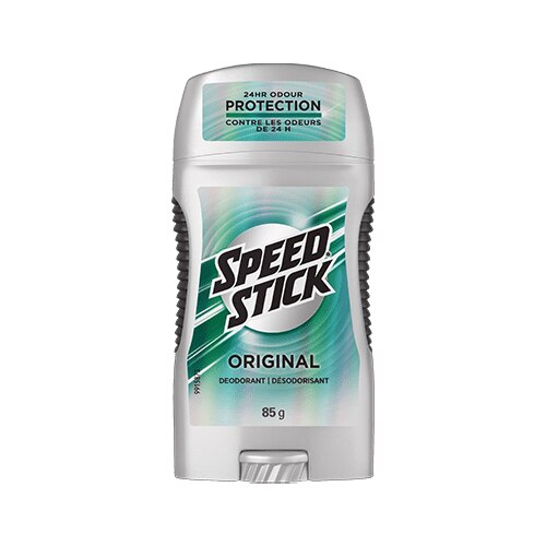 Bâton déodorant Speed Stick Original, 85 g, protection contre les odeurs 24 h.