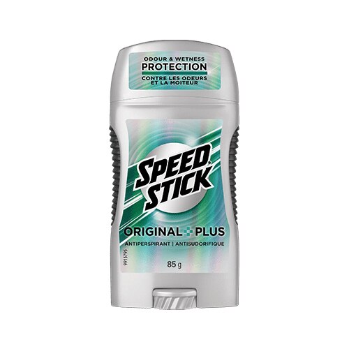 Bâton antisudorifique Speed Stick Original Plus, 85 g, protection contre les odeurs et la moiteur.