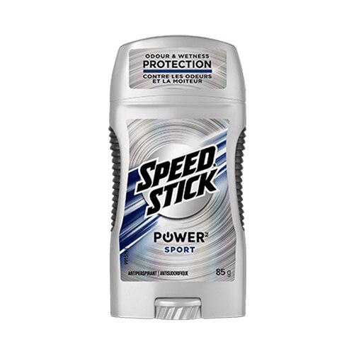 Bâton antisudorifique Speed Stick Power Sport, 85 g, protection contre odeurs et moiteur.